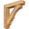 Ekena Millwork Balboa Craftsman Rough Sawn Bracket w/ Offset Brace, Western Red Cedar, 6"W x 28"D x 28"H BKT0604X28X28BOA04RWR - alternate 1
